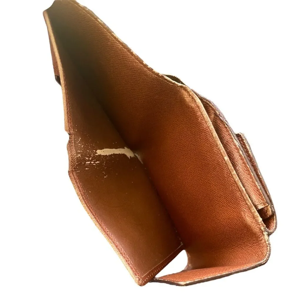 Vintage 1996 Louis Vuitton Monogram Brown Elise Wallet